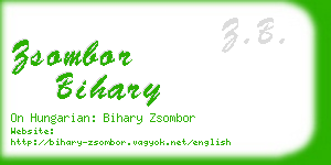 zsombor bihary business card